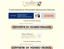 Tablet Screenshot of ennumerosromanos.com